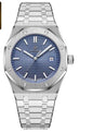 LovelyRLovely LovelyRLovely Luminous Calendar Watch Silver blue LovelyRLovely Men Luminous Calendar Watch