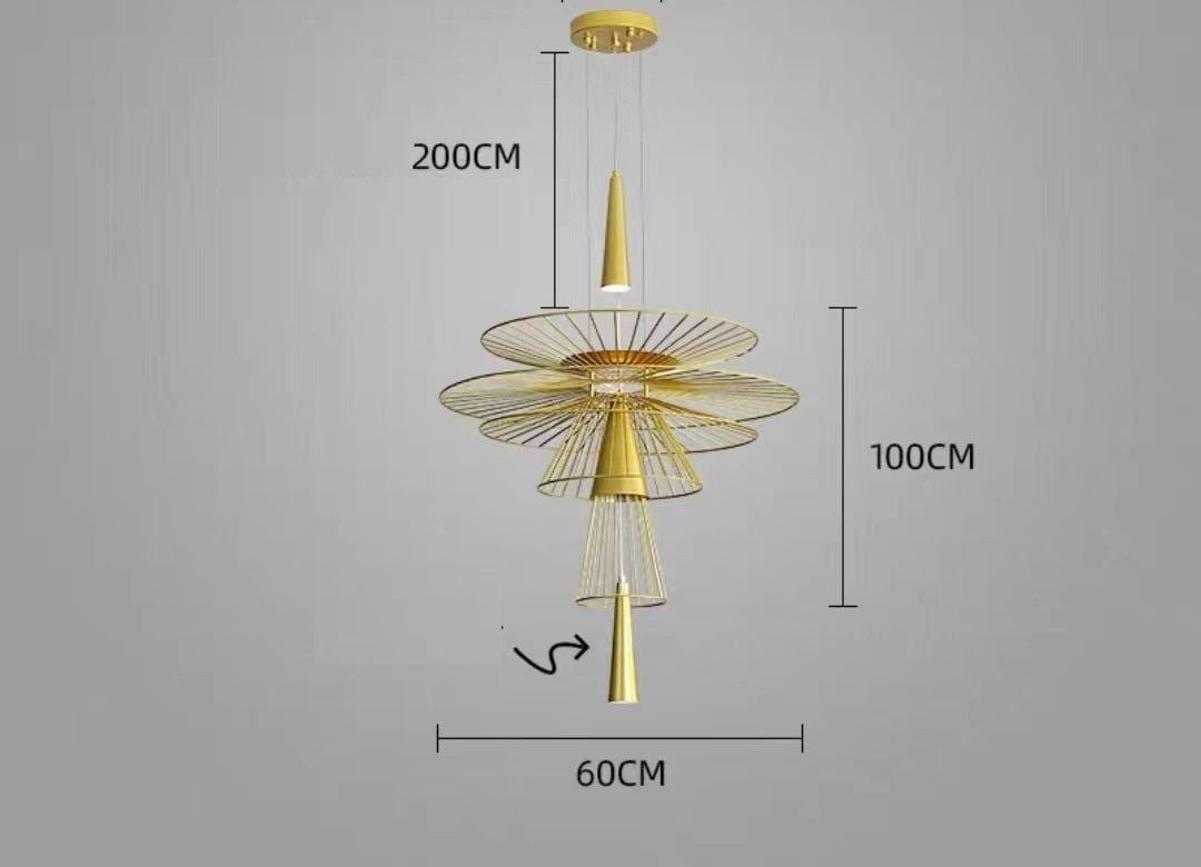 LovelyRLovely LovelyRLovely Luxury Canteen Pendant Lig Gold / Warm light LovelyRLovely Luxury Canteen Pendant Lighting