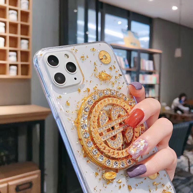 LovelyRLovely LovelyRLovely Luxury Dollar Dial Phone C White / IPhone 11 LovelyRLovely Luxury Dollar Dial Phone Case