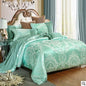 LovelyRLovely LovelyRLOvely Luxury European Satin Cott Water green / 1.5m LovelyRLOvely Luxury European Satin Cotton Tencel Bedding  Set