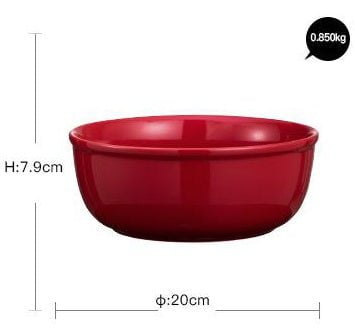 LovelyRLovely LovelyRLovely Luxury Red Glaze Ceramic D Red soup bowl LovelyRLovely Luxury Red Glaze Ceramic Dinner Set