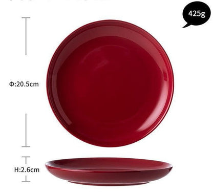 LovelyRLovely LovelyRLovely Luxury Red Glaze Ceramic D Small red Market LovelyRLovely Luxury Red Glaze Ceramic Dinner Set