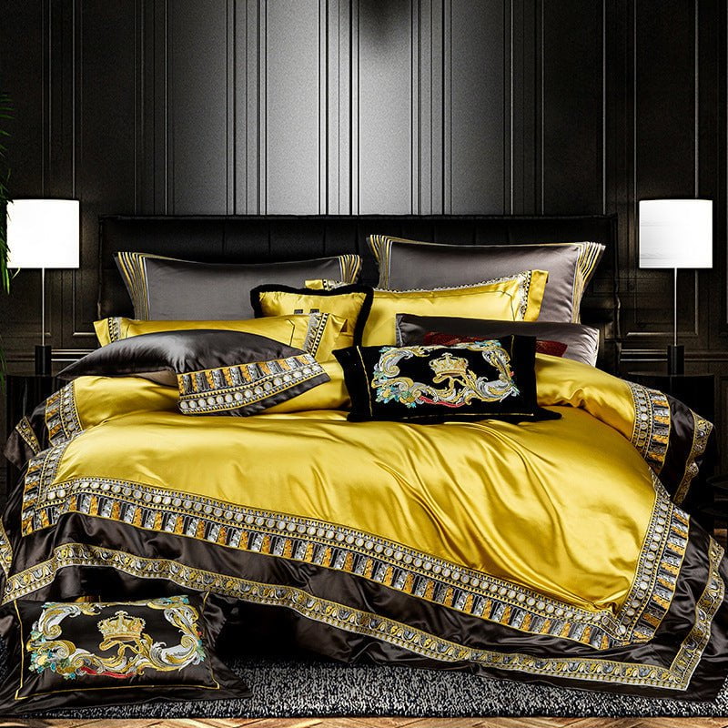 LovelyRLovely LovelyRLovely Luxury Villa Four-piece Be 10PCS set / 1.5m LovelyRLovely Luxury Villa Four-piece Bedding Set