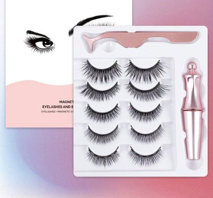 LovelyRLovely LovelyRLovely Magnet False Eyelashes Set Beads tube / 5 pairs LovelyRLovely Magnet False Eyelashes Kit