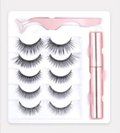 LovelyRLovely LovelyRLovely Magnet False Eyelashes Set Round tube / 5 pairs LovelyRLovely Magnet False Eyelashes Kit