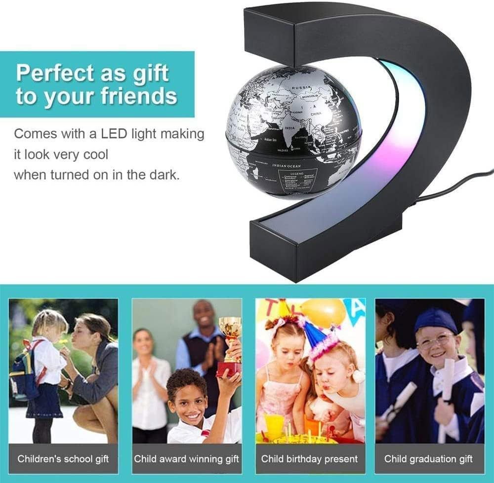 LovelyRLovely LovelyRLovely Magnetic Levitating Globe LG231 LovelyRLovely Magnetic Levitating Globe With LED Light