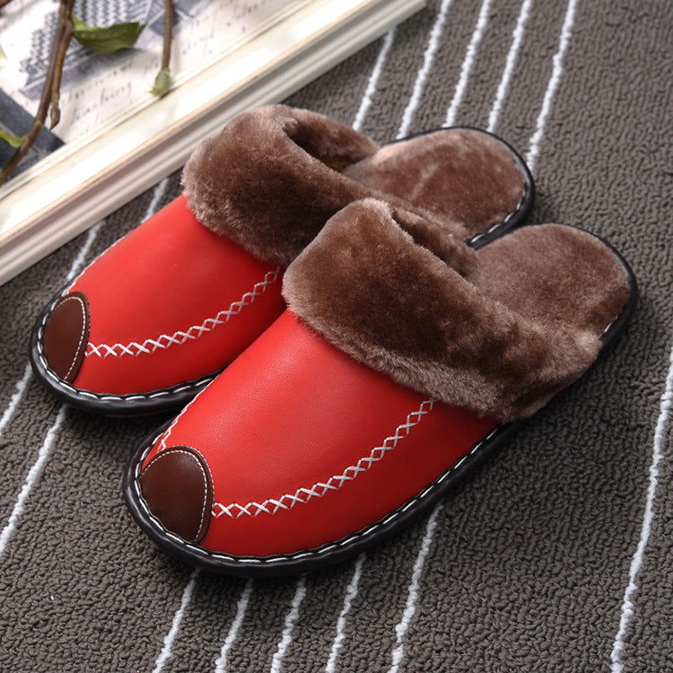 LovelyRLovely LovelyRLovely Men Cozy Slippers Red / 35to36 LovelyRLovely Men Cozy Slippers