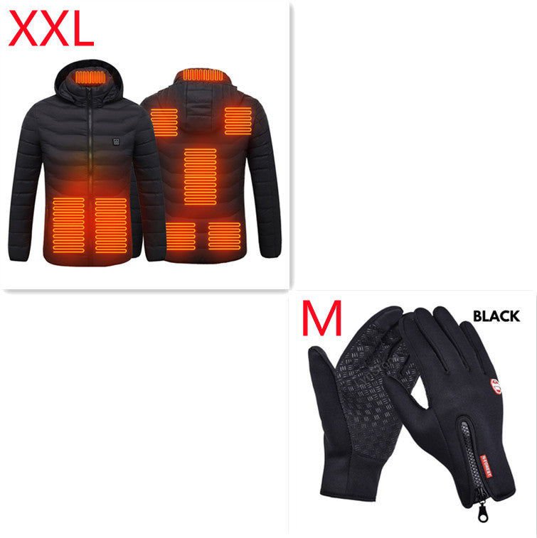 LovelyRLovely LovelyRLovely Men Heated Jacket Black Zone8 Set / 2XL LovelyRLovely Men Heated Jacket