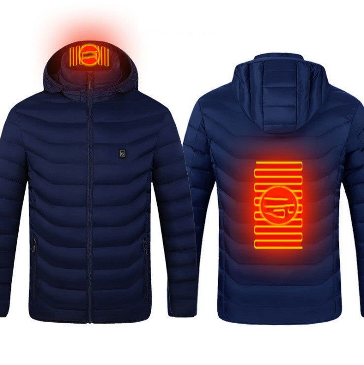 LovelyRLovely LovelyRLovely Men Heated Jacket Blue Zone2 / 2XL LovelyRLovely Men Heated Jacket