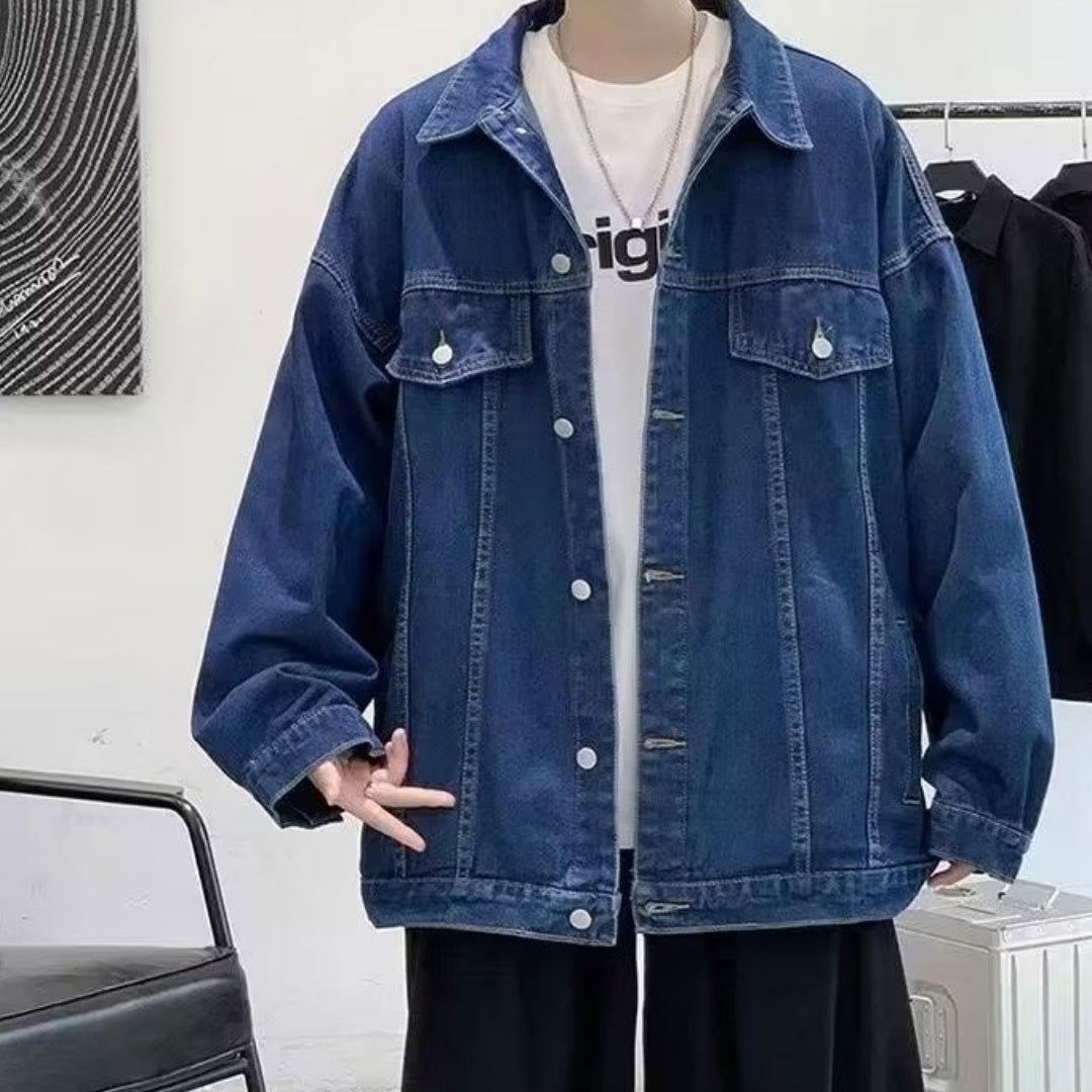 LovelyRLovely LovelyRLovely Men Loose-fitting Denim Ja LovelyRLovely Men Loose-fitting Denim Jacket