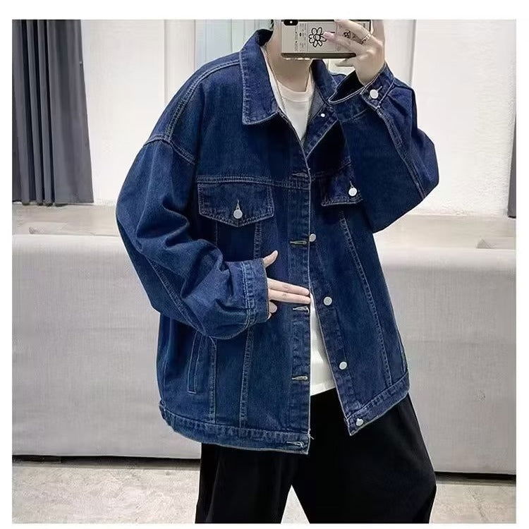 LovelyRLovely LovelyRLovely Men Loose-fitting Denim Ja LovelyRLovely Men Loose-fitting Denim Jacket