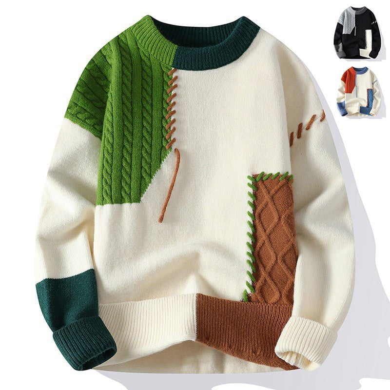 LovelyRLovely LovelyRLovely Men's Colorblock Pullover LovelyRLovely Men's Colorblock Pullover Sweater