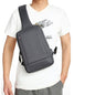 LovelyRLovely LovelyRLovely Men's Crossbody Sling Back Dark grey LovelyRLovely Men's Crossbody Sling Backpack