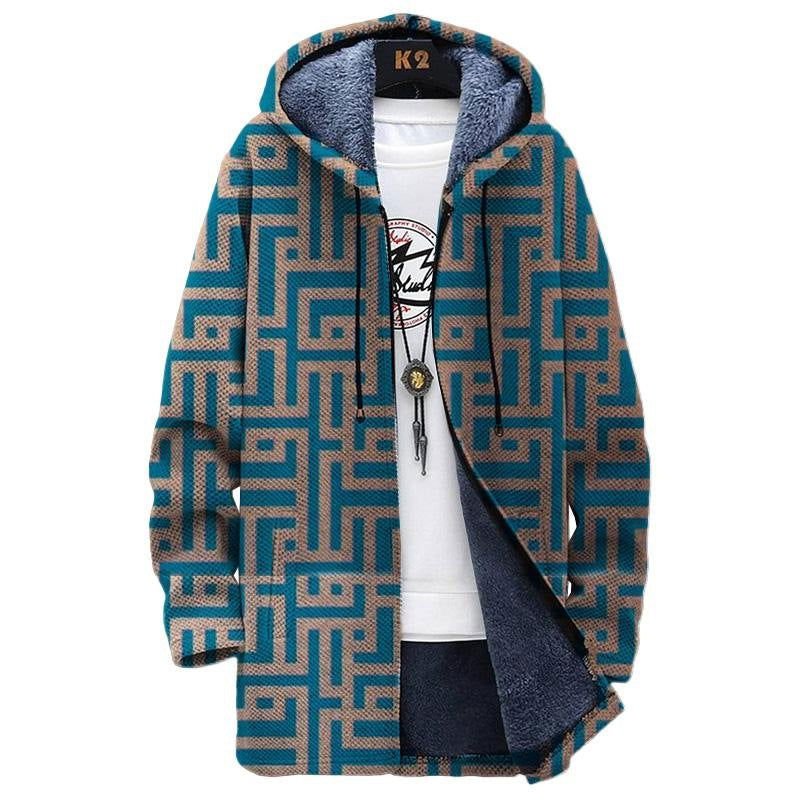 LovelyRLovely LovelyRLovely Men's Digital Printed Stan LB1035MCL / 2XL LovelyRLovely Men's Digital Printed Stand Collar Jacket