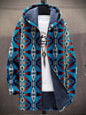 LovelyRLovely LovelyRLovely Men's Digital Printed Stan LB844AS / 2XL LovelyRLovely Men's Digital Printed Stand Collar Jacket