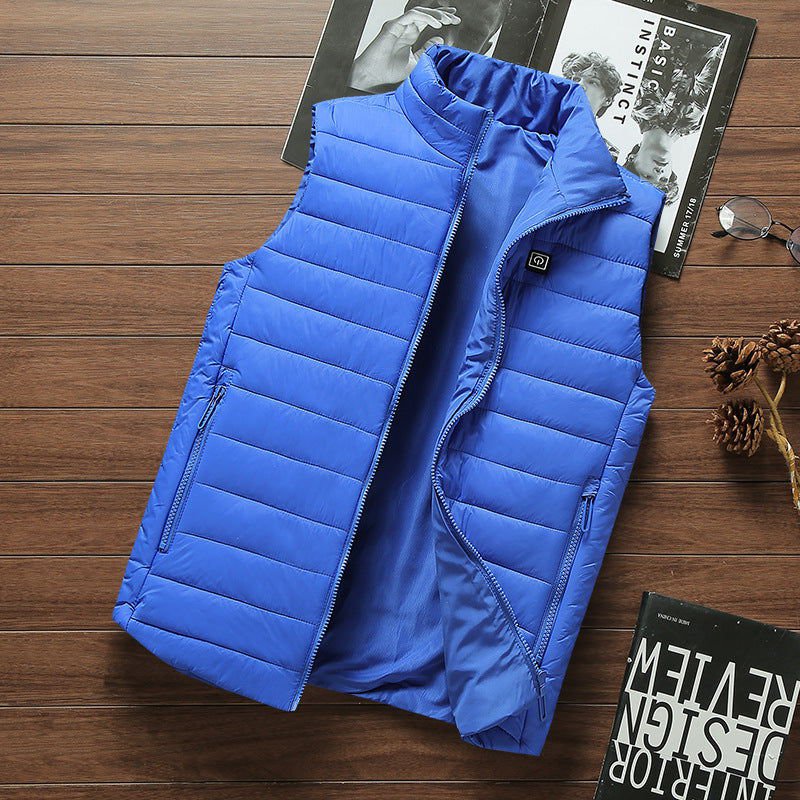 LovelyRLovely LovelyRLovely Men's Heated Vest Bright blue / 2XL LovelyRLovely Men's Heated Vest