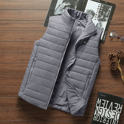 LovelyRLovely LovelyRLovely Men's Heated Vest Grey / 2XL LovelyRLovely Men's Heated Vest