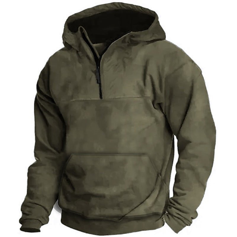 LovelyRLovely LovelyRLovely Men's Hooded Fleece Sweate Army Green / L LovelyRLovely Men's Hooded Fleece Sweater