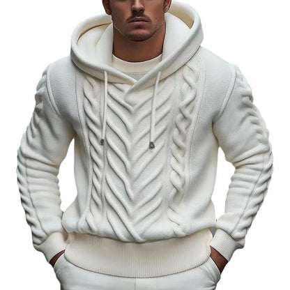 LovelyRLovely LovelyRLovely Men's Hooded Knitted Sweat LovelyRLovely Men's Hooded Knitted Sweater