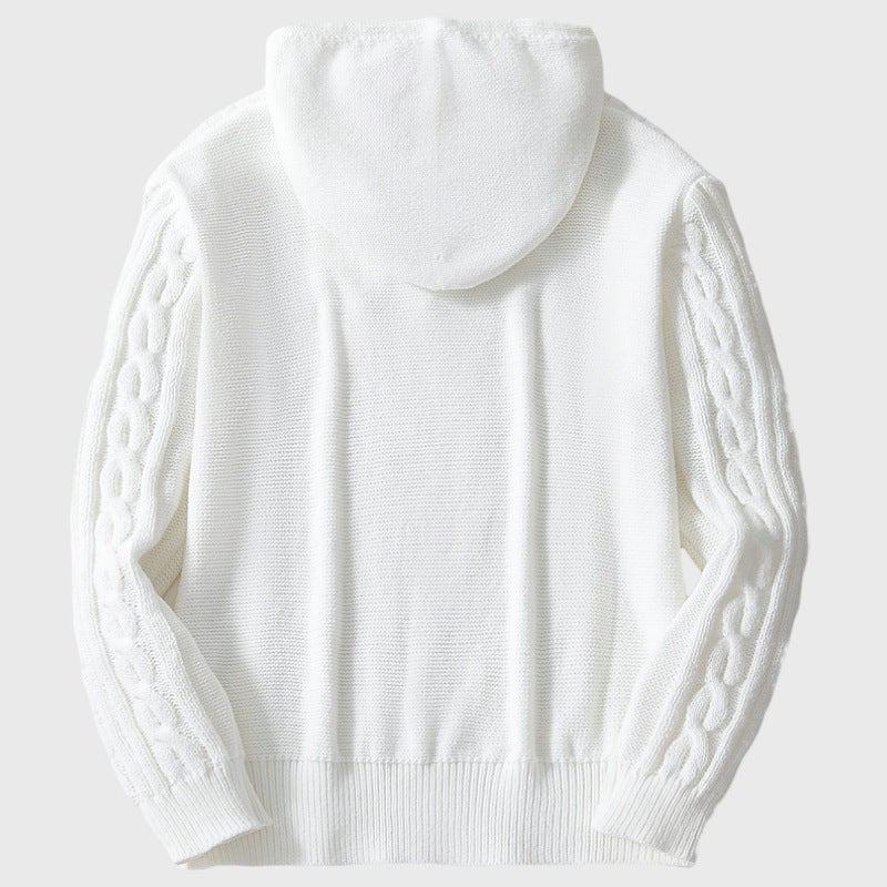 LovelyRLovely LovelyRLovely Men's Hooded Knitted Sweat LovelyRLovely Men's Hooded Knitted Sweater