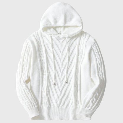 LovelyRLovely LovelyRLovely Men's Hooded Knitted Sweat LovelyRLovely Men's Hooded Knitted Sweater