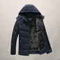 LovelyRLovely LovelyRLovely Men's Hooded Plush Jacket Navy Blue Plush / 5XL LovelyRLovely Men's Hooded Plush Jacket