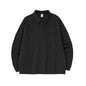 LovelyRLovely LovelyRLovely Men's Lapels Fleece Sweate Reactive Black / L LovelyRLovely Men's Lapels Fleece Sweater Pullover Top