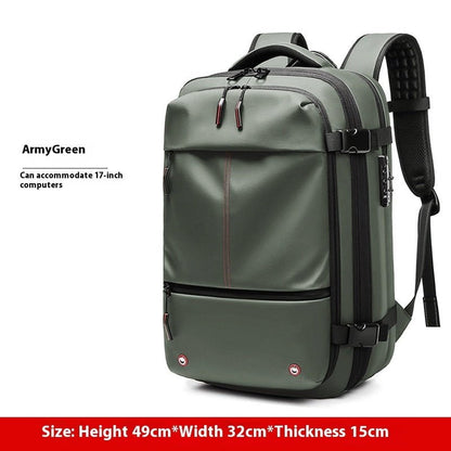 LovelyRLovely LovelyRLovely Men's Large-Capacity Multi Army Green / 19 Inch LovelyRLovely Men's Large-Capacity Multifunction Computer Backpack