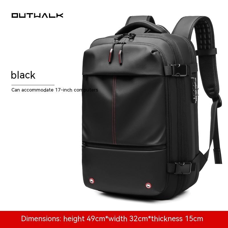 LovelyRLovely LovelyRLovely Men's Large-Capacity Multi Black / 19 Inch LovelyRLovely Men's Large-Capacity Multifunction Computer Backpack