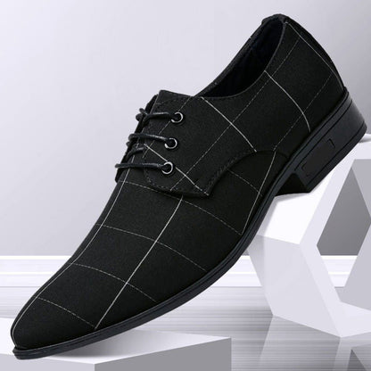 LovelyRLovely LovelyRLovely Men's Leather Dress Shoes Black / 38 LovelyRLovely Men's Leather Dress Shoes