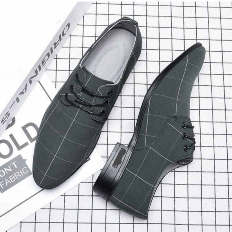 LovelyRLovely LovelyRLovely Men's Leather Dress Shoes Grey / 38 LovelyRLovely Men's Leather Dress Shoes