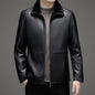 LovelyRLovely LovelyRLovely Men's Leather Padded Fur J Black / 170 LovelyRLovely Men's Leather Padded Fur Jacket