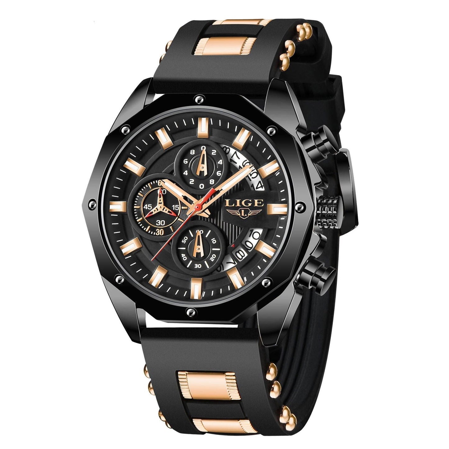 LovelyRLovely LovelyRLovely Men's Luxury Watch Black LovelyRLovely Men's Luxury Watch