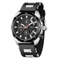 LovelyRLovely LovelyRLovely Men's Luxury Watch Silver black LovelyRLovely Men's Luxury Watch