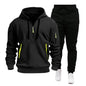 LovelyRLovely LovelyRLovely Men's Multi-pocket Zipper Black Coats And Pants / L LovelyRLovely Men's Multi-pocket Zipper Hooded Sweatshirt