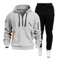 LovelyRLovely LovelyRLovely Men's Multi-pocket Zipper Light Gray Black Trousers / L LovelyRLovely Men's Multi-pocket Zipper Hooded Sweatshirt