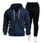 LovelyRLovely LovelyRLovely Men's Multi-pocket Zipper Navy Blue Black Trousers / L LovelyRLovely Men's Multi-pocket Zipper Hooded Sweatshirt