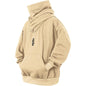 LovelyRLovely LovelyRLovely Men's Pile Collar Hooded S Apricot / L LovelyRLovely Men's Pile Collar Hooded Sweater