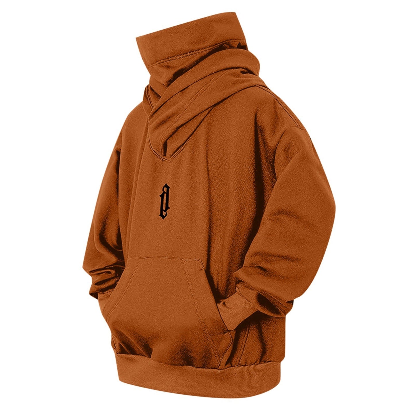 LovelyRLovely LovelyRLovely Men's Pile Collar Hooded S Caramel Color / L LovelyRLovely Men's Pile Collar Hooded Sweater