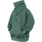 LovelyRLovely LovelyRLovely Men's Pile Collar Hooded S Peacock Green / L LovelyRLovely Men's Pile Collar Hooded Sweater