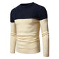 LovelyRLovely LovelyRLovely Men's Round Neck Long-Slee Beige / L LovelyRLovely Men's Round Neck Long-Sleeved Sweater