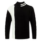 LovelyRLovely LovelyRLovely Men's Round Neck Multi-col Black / L LovelyRLovely Men's Round Neck Multi-color Sweater