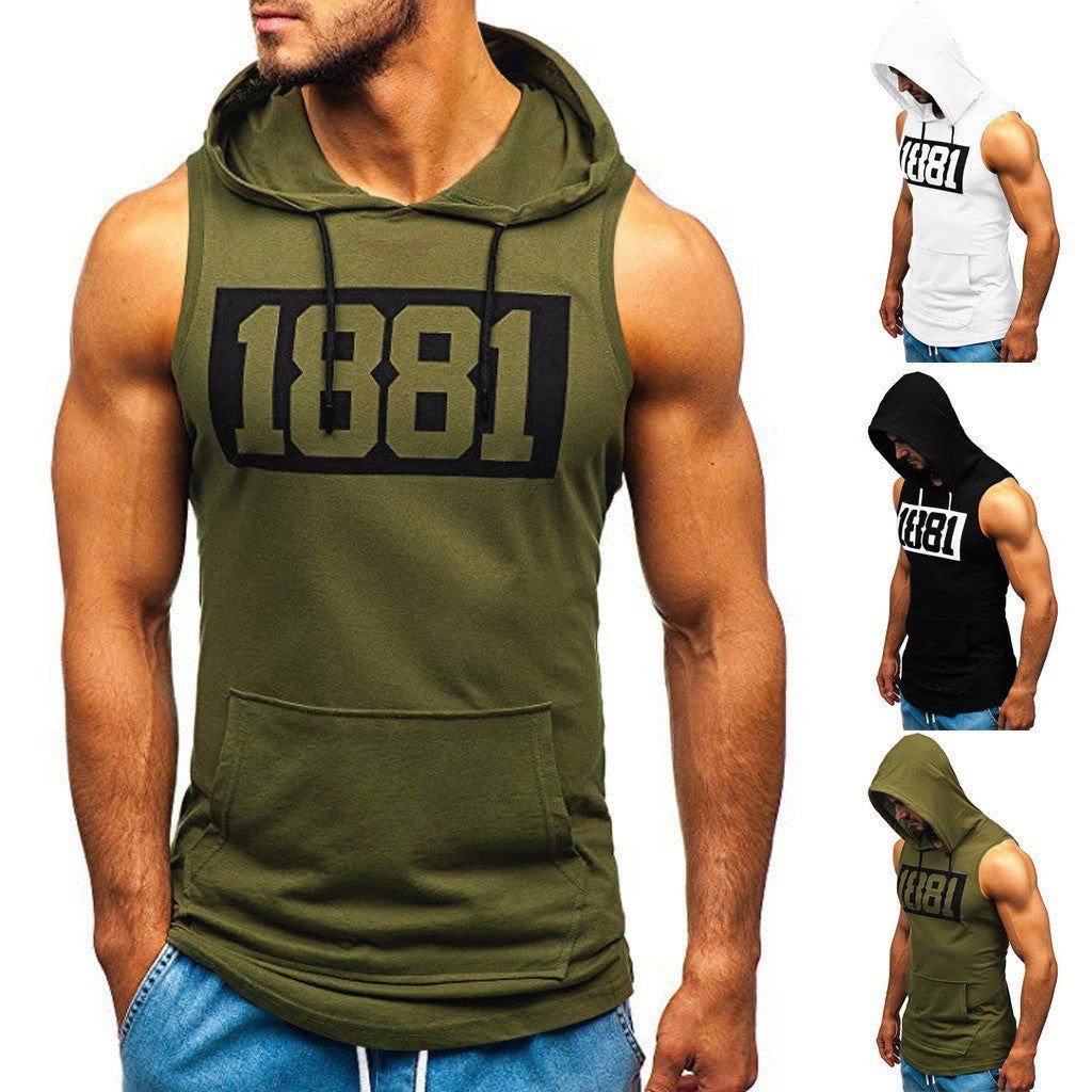 LovelyRLovely LovelyRLovely Men's Sleeveless Vest Hood LovelyRLovely Men's Sleeveless Vest Hoodie