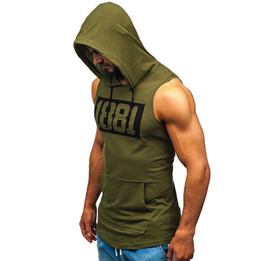 LovelyRLovely LovelyRLovely Men's Sleeveless Vest Hood LovelyRLovely Men's Sleeveless Vest Hoodie