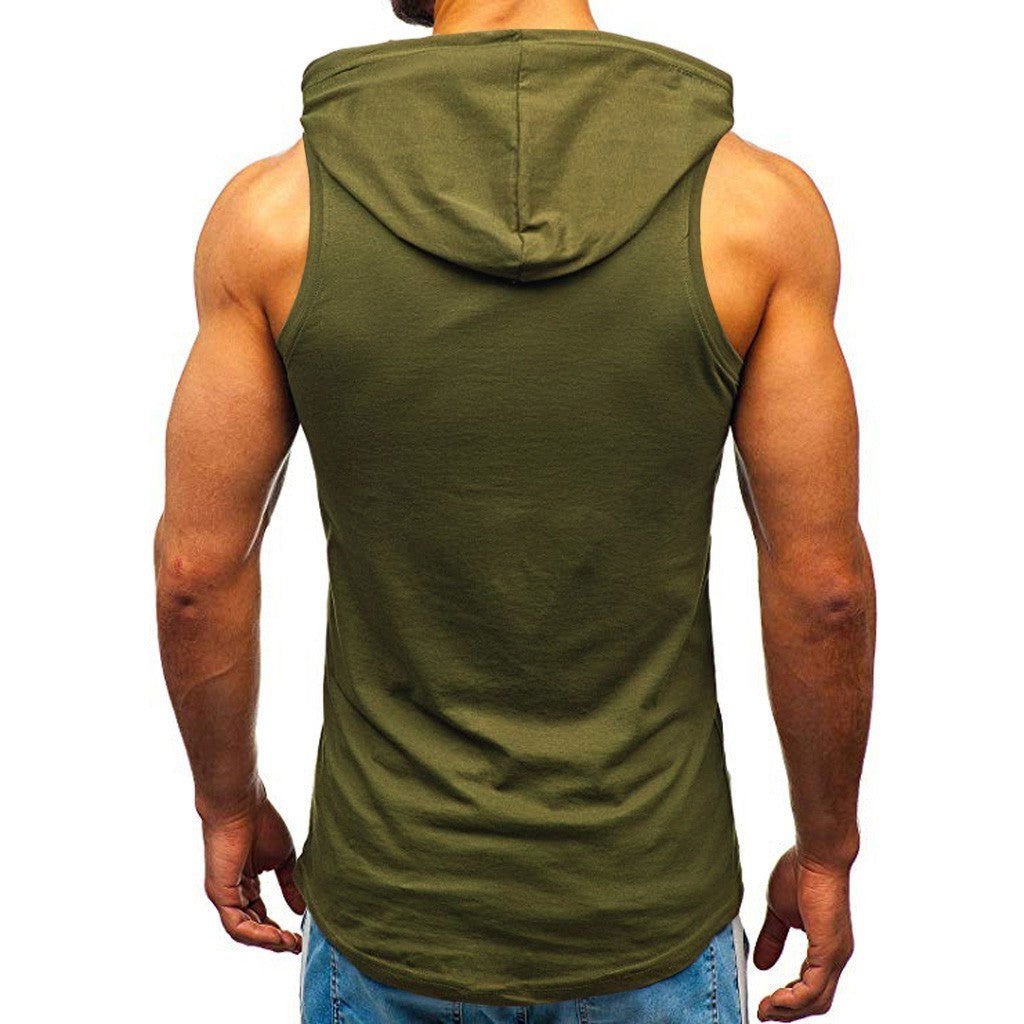 LovelyRLovely LovelyRLovely Men's Sleeveless Vest Hood LovelyRLovely Men's Sleeveless Vest Hoodie