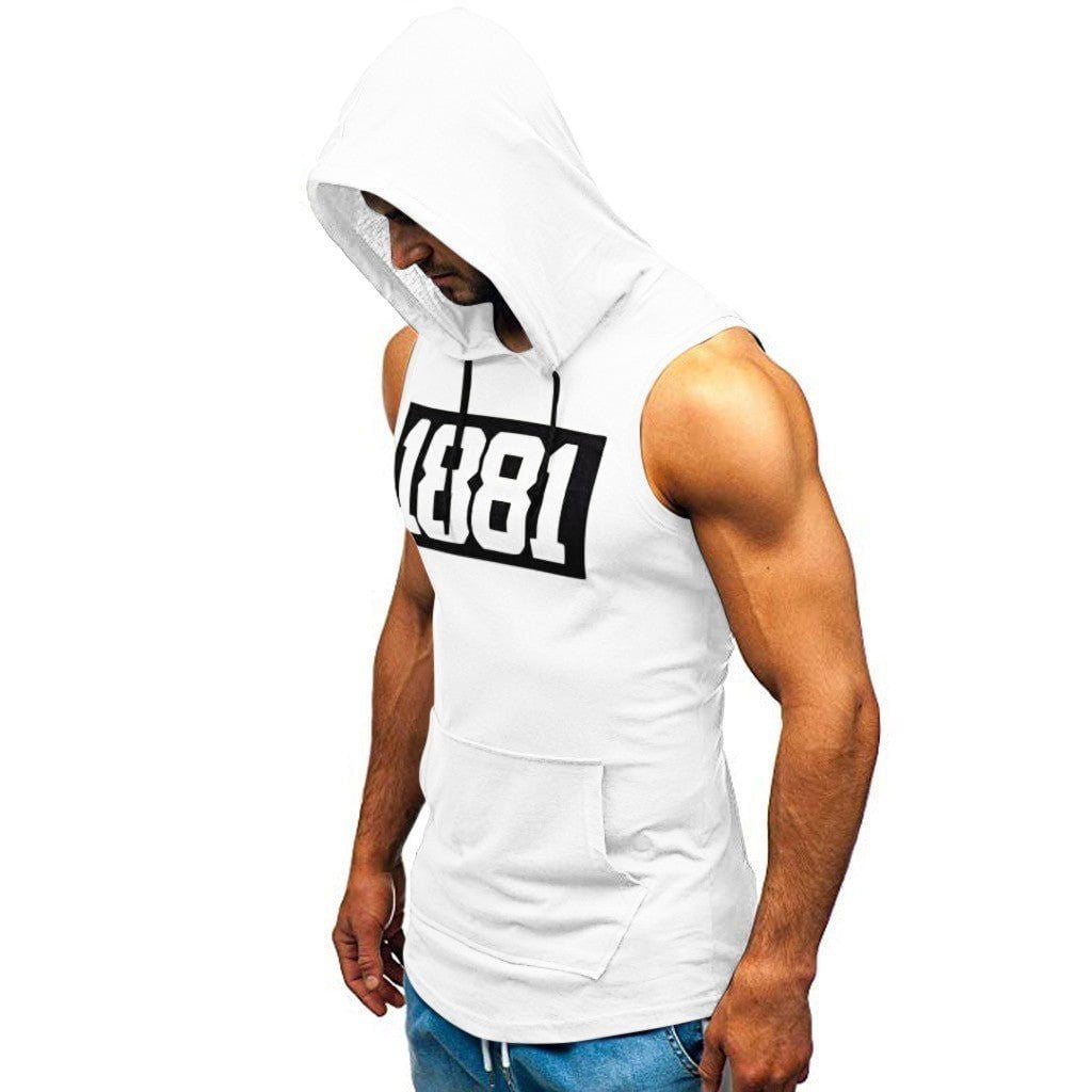 LovelyRLovely LovelyRLovely Men's Sleeveless Vest Hood LovelyRLovely Men's Sleeveless Vest Hoodie