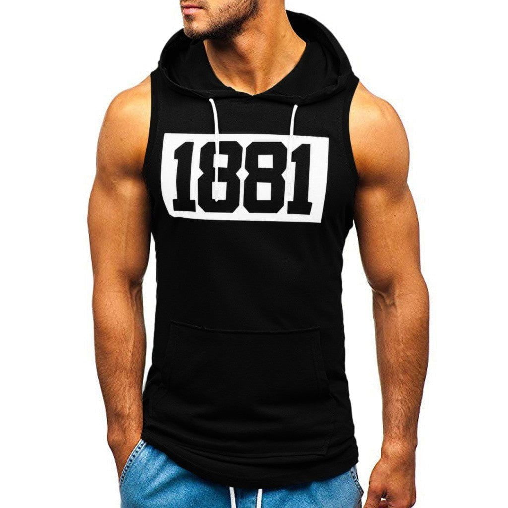 LovelyRLovely LovelyRLovely Men's Sleeveless Vest Hood LovelyRLovely Men's Sleeveless Vest Hoodie