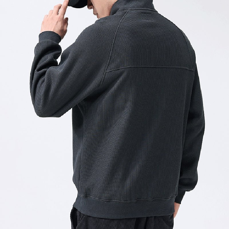 LovelyRLovely LovelyRLovely Men's Stand-collar Fleece LovelyRLovely Men's Stand-collar Fleece Sweatshirt