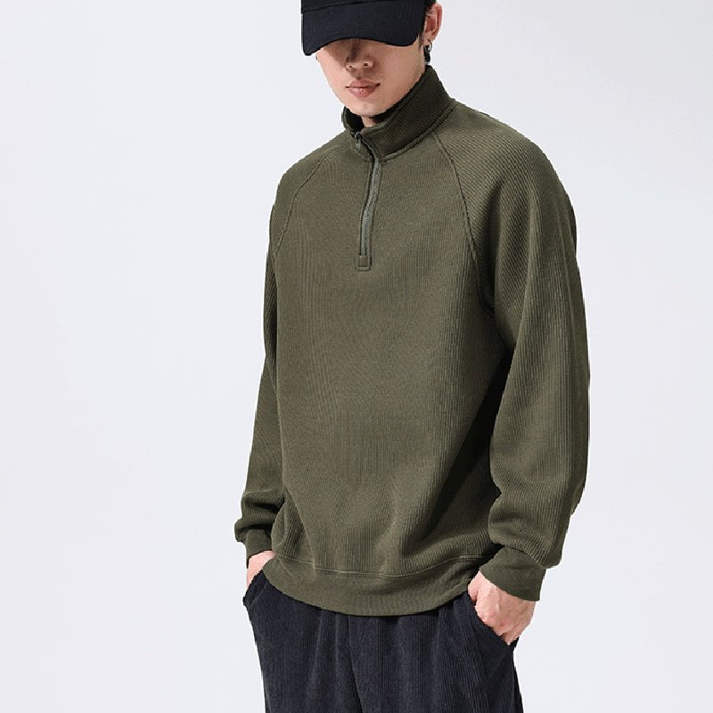 LovelyRLovely LovelyRLovely Men's Stand-collar Fleece LovelyRLovely Men's Stand-collar Fleece Sweatshirt