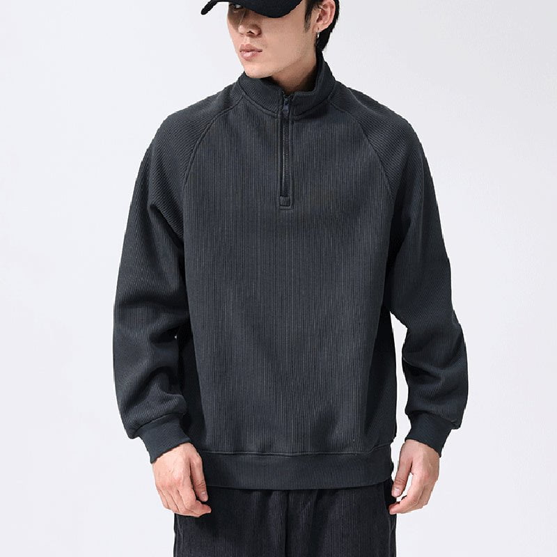 LovelyRLovely LovelyRLovely Men's Stand-collar Fleece LovelyRLovely Men's Stand-collar Fleece Sweatshirt